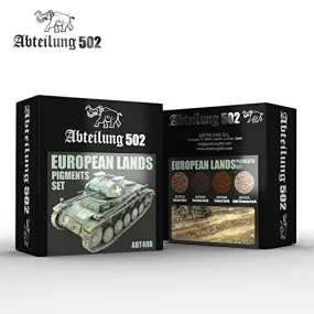 AK Interactive Abteilung 502 ABT408 European Lands Pigments Sets