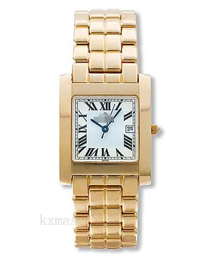 Bargain Trendy 18Ct Yellow Gold 19 mm Watch Band 391020_K0025690