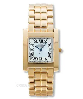 Bargain Trendy 18Ct Yellow Gold 19 mm Watch Band 391020_K0025690