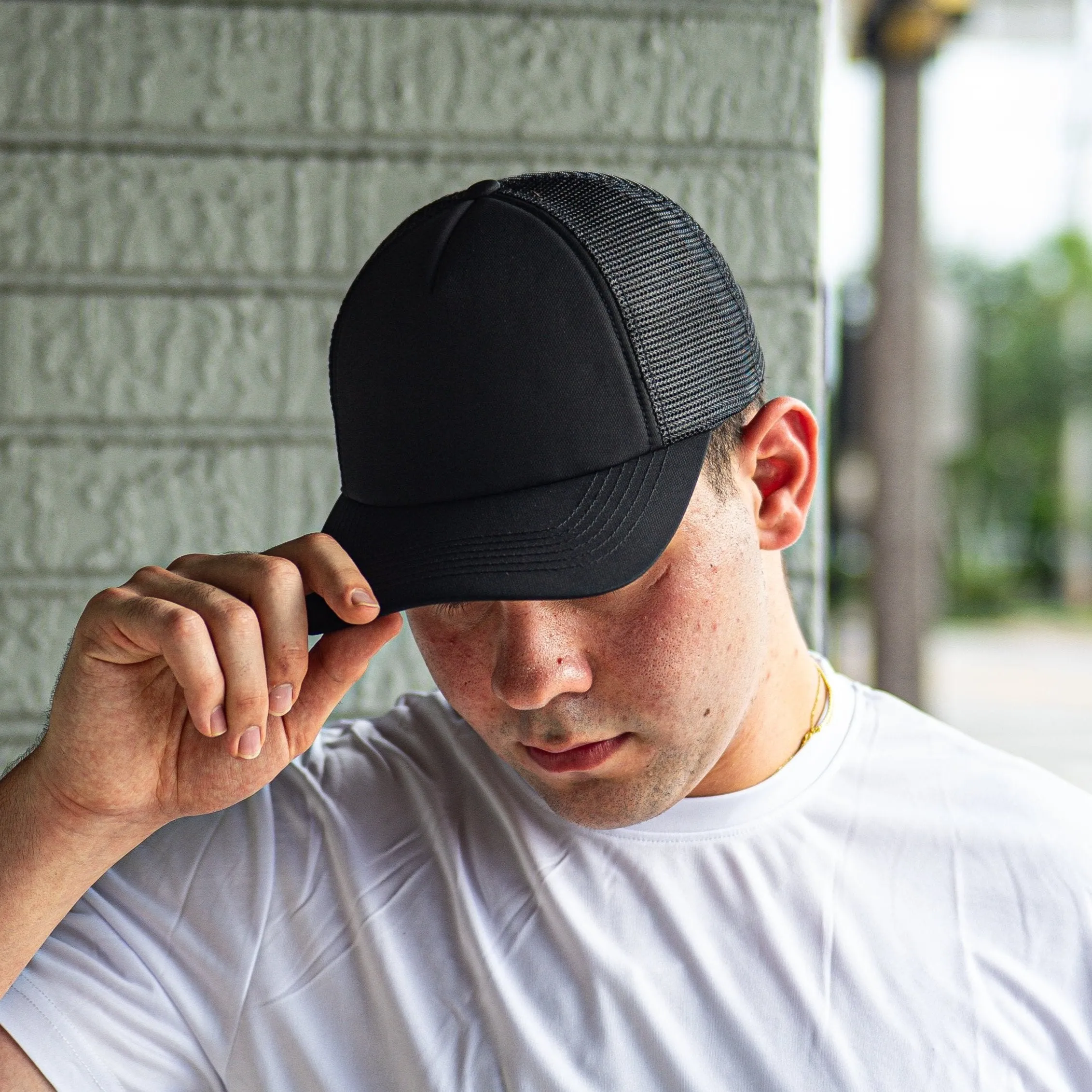 Basic Black Trucker Hat