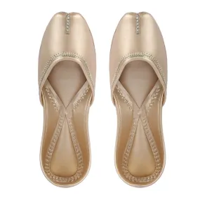 Beige Women Hand-Crafted Jutti  | Summery | Festive And Casual | Day Wear
