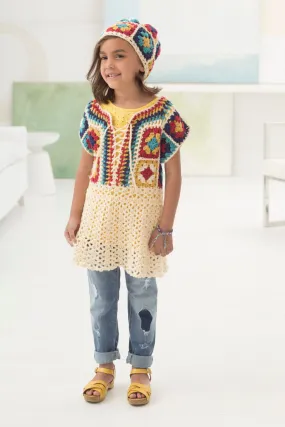 Boho Flair Dress and Hat (Crochet)