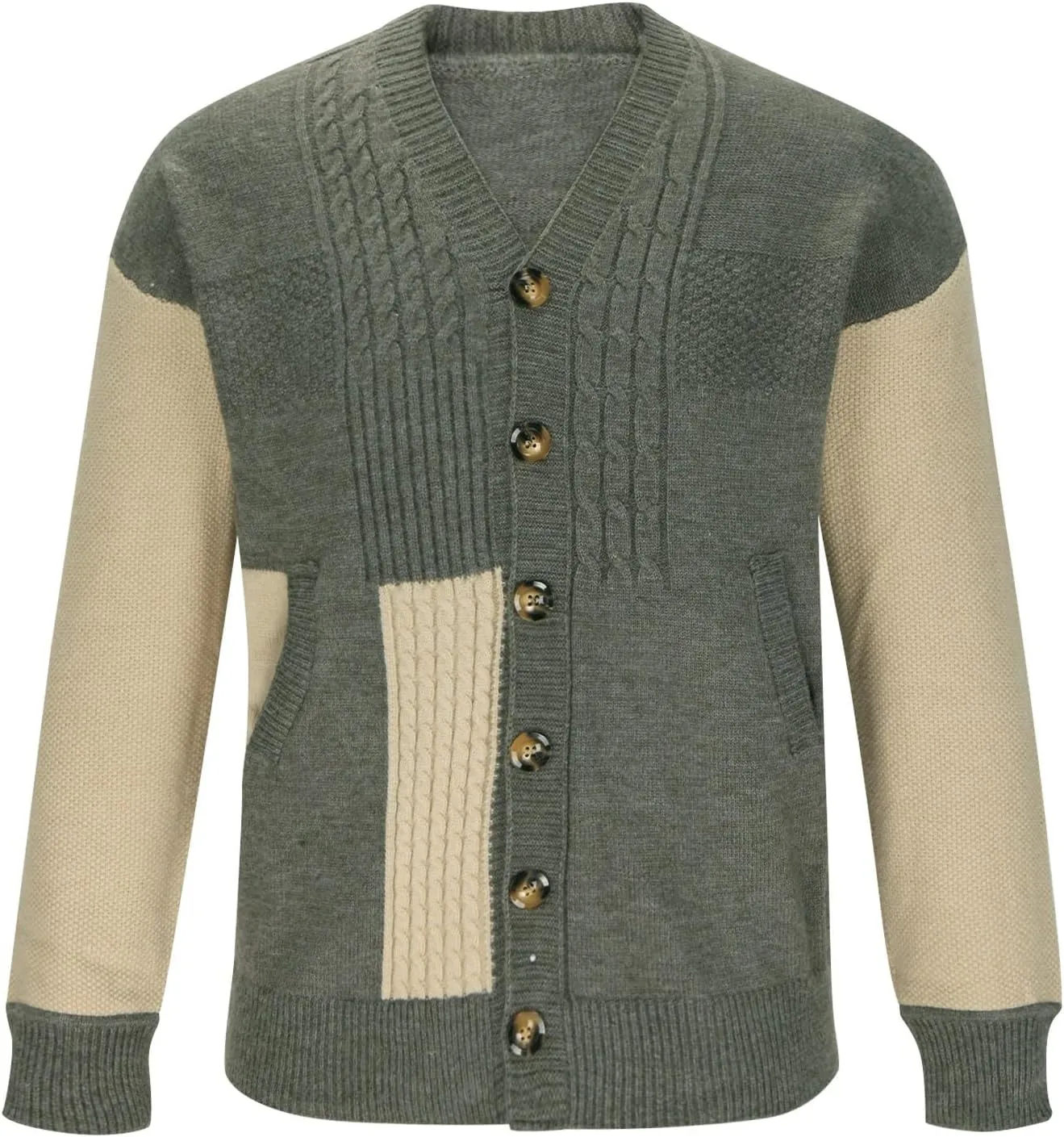 Cardigan Sweater for Mens Soft Knitted Cardigan Button Down Sweater V Neck Casual Sweaters Lightweight Cardigan