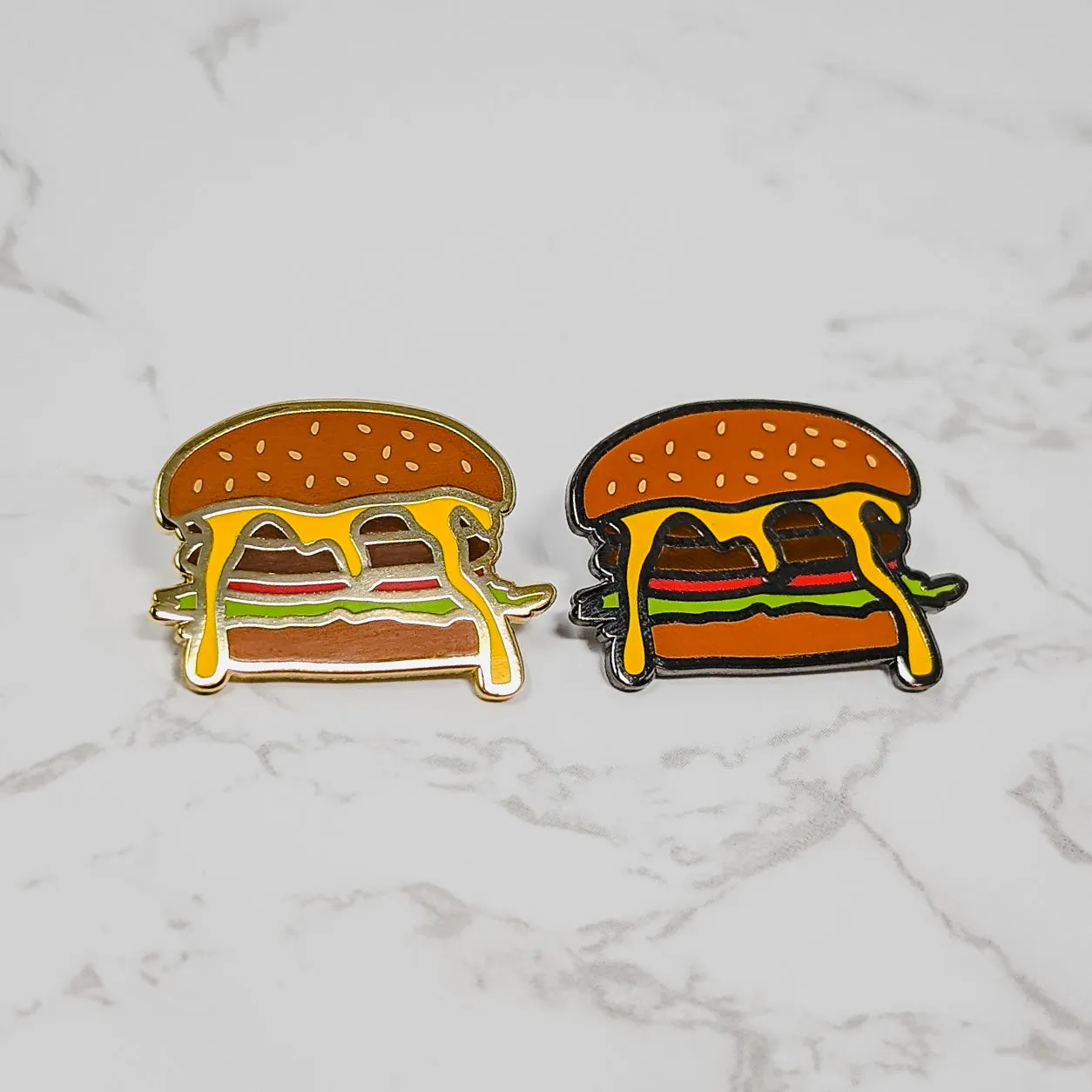 Cheeseburger Enamel Pin