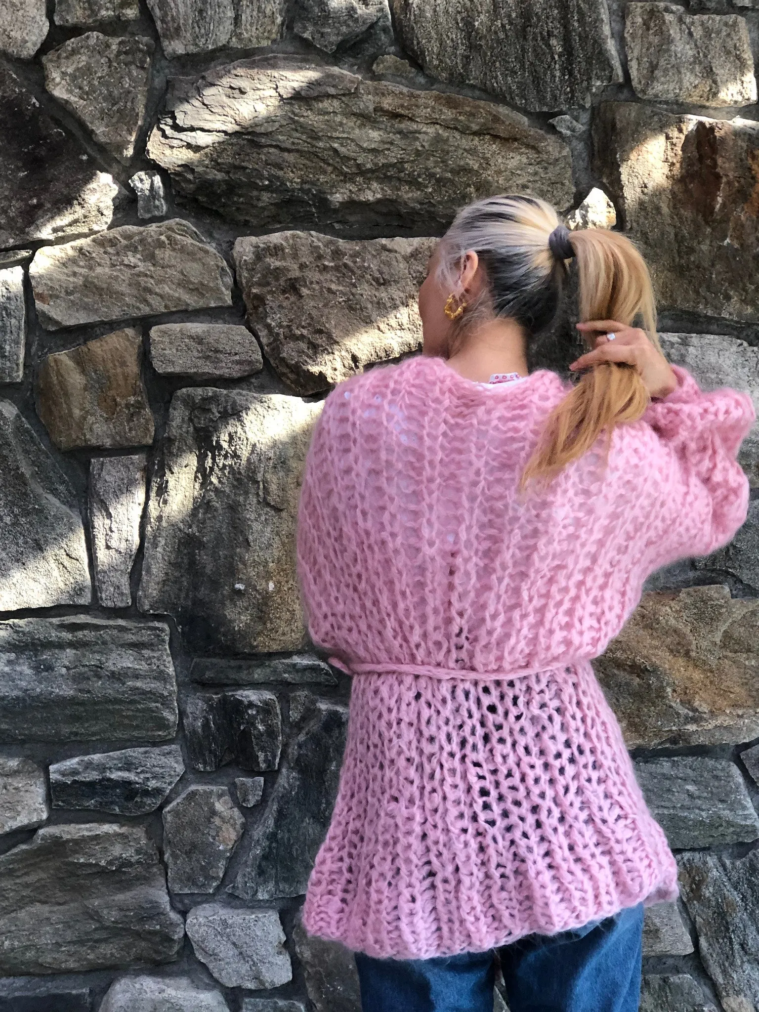 DIY Kit - Fisherman Rib Cardigan - Mohair So Soft
