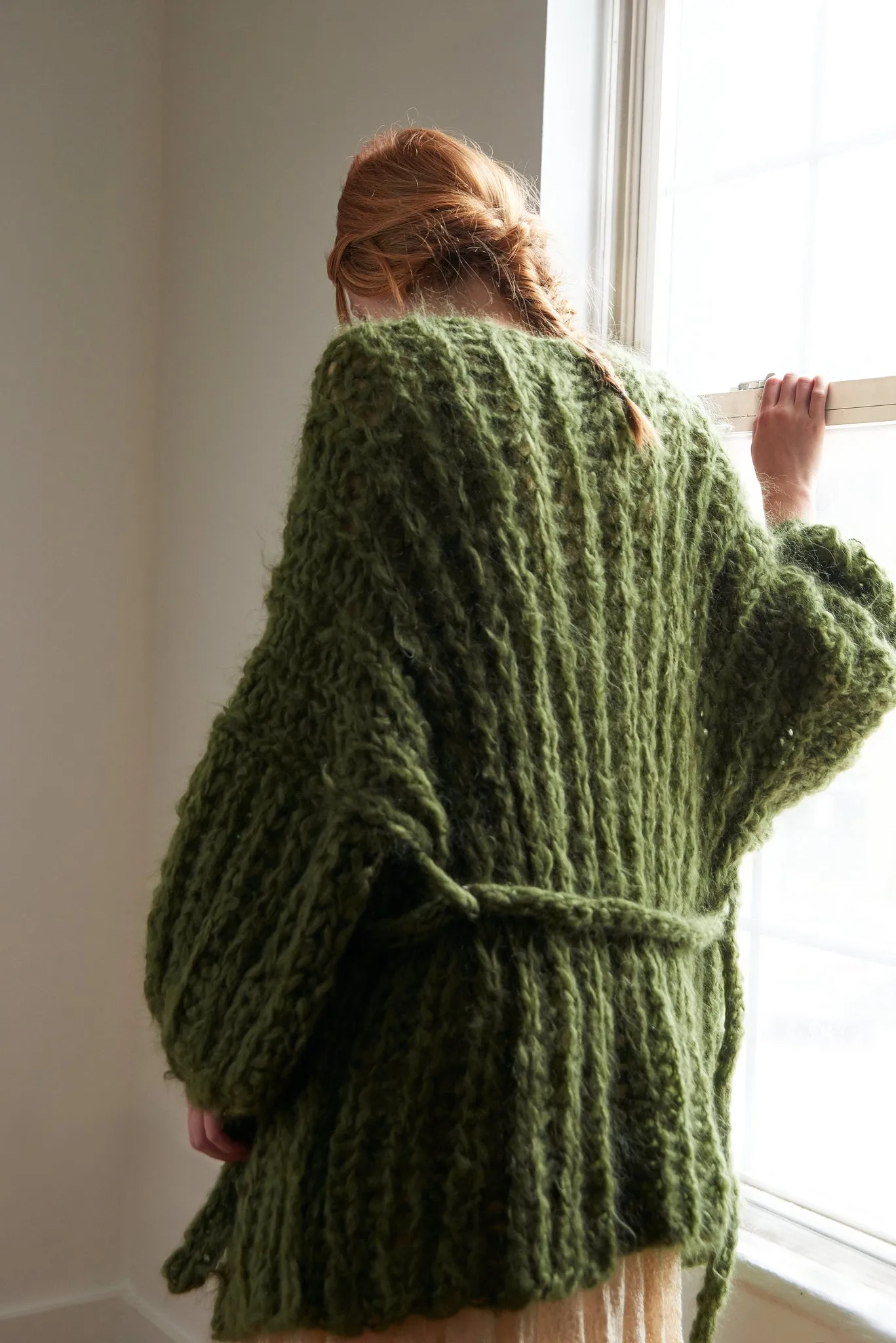 DIY Kit - Fisherman Rib Cardigan - Mohair So Soft