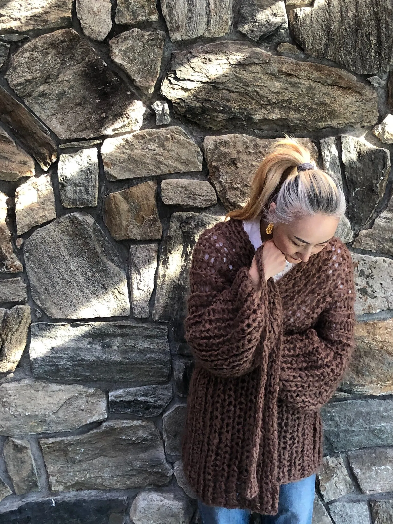 DIY Kit - Fisherman Rib Cardigan - Mohair So Soft