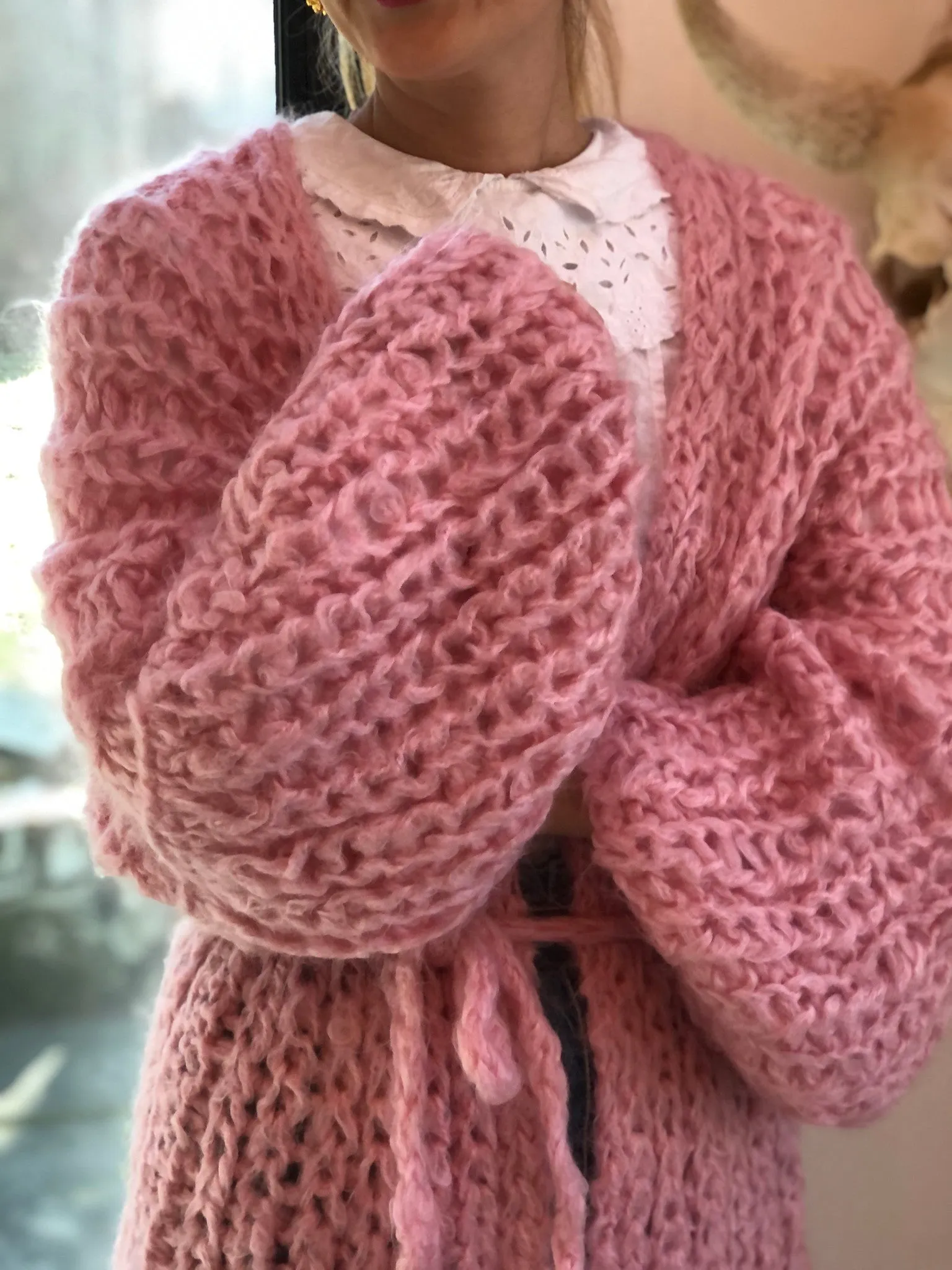 DIY Kit - Fisherman Rib Cardigan - Mohair So Soft