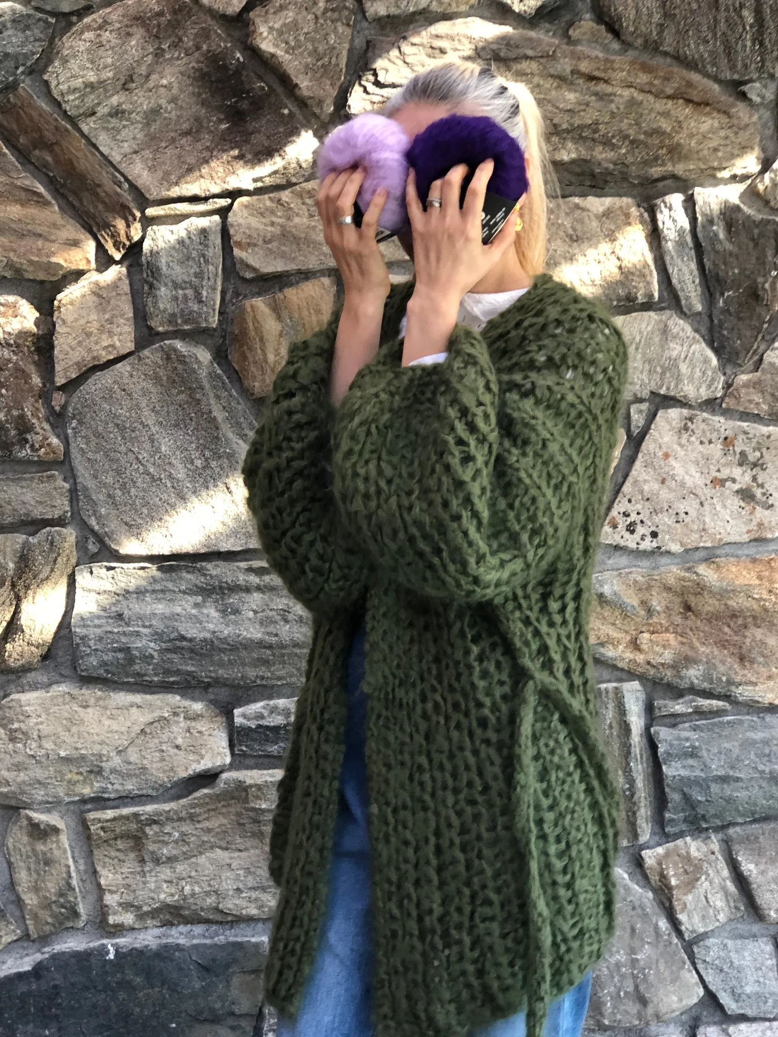 DIY Kit - Fisherman Rib Cardigan - Mohair So Soft