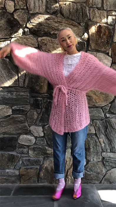 DIY Kit - Fisherman Rib Cardigan - Mohair So Soft