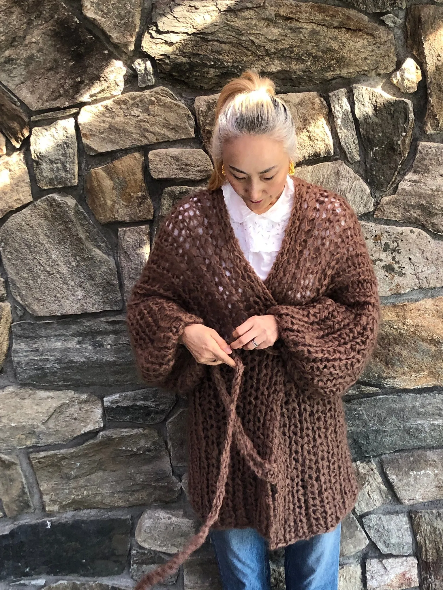 DIY Kit - Fisherman Rib Cardigan - Mohair So Soft