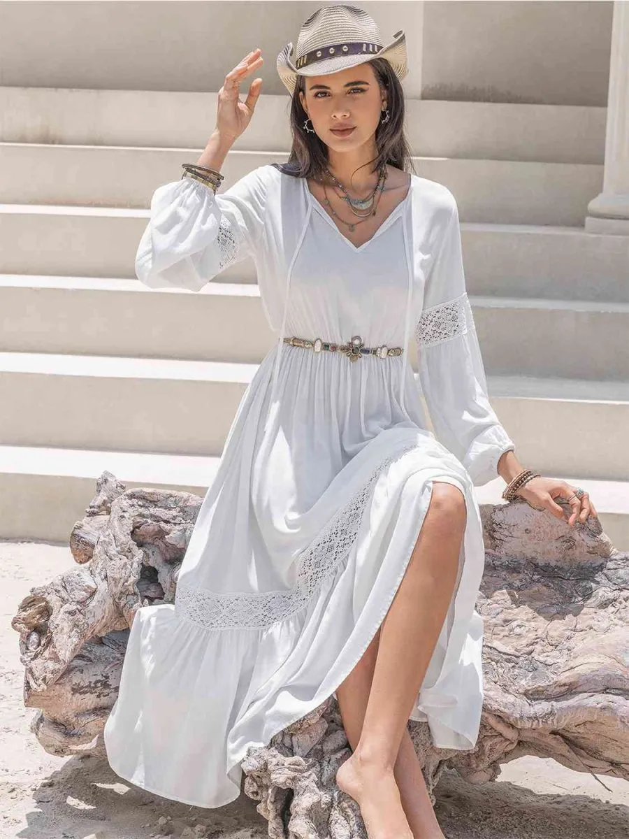 Dreamweaver White Boho Dress