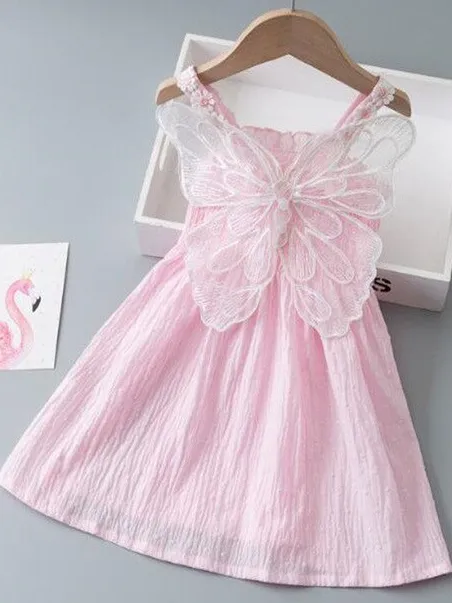 Fabulous Flutter Fairy Wings Smocked Dress