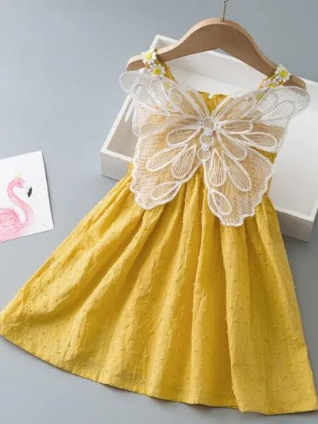 Fabulous Flutter Fairy Wings Smocked Dress