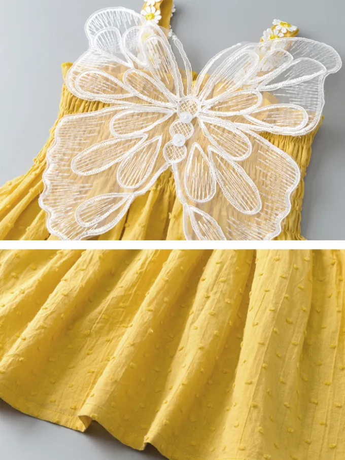 Fabulous Flutter Fairy Wings Smocked Dress
