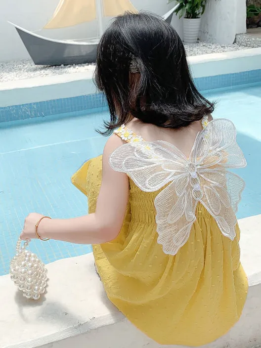 Fabulous Flutter Fairy Wings Smocked Dress