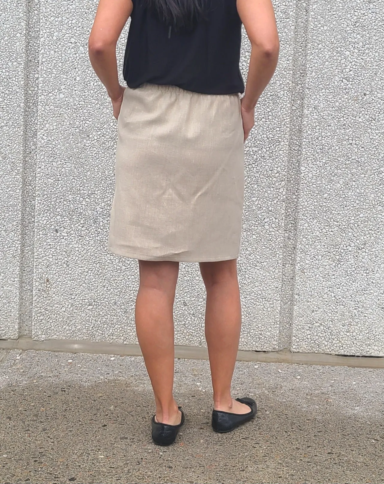 Inez Linen Skirt Natural