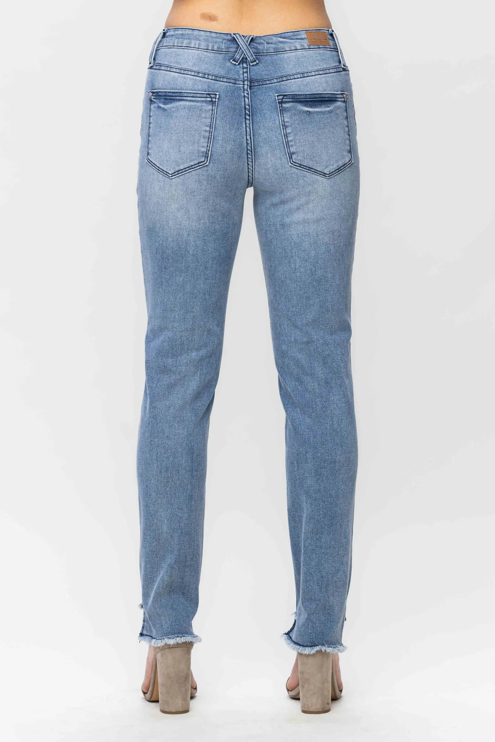 Judy Blue Mid-Rise Cool Denim Relaxed Jeans