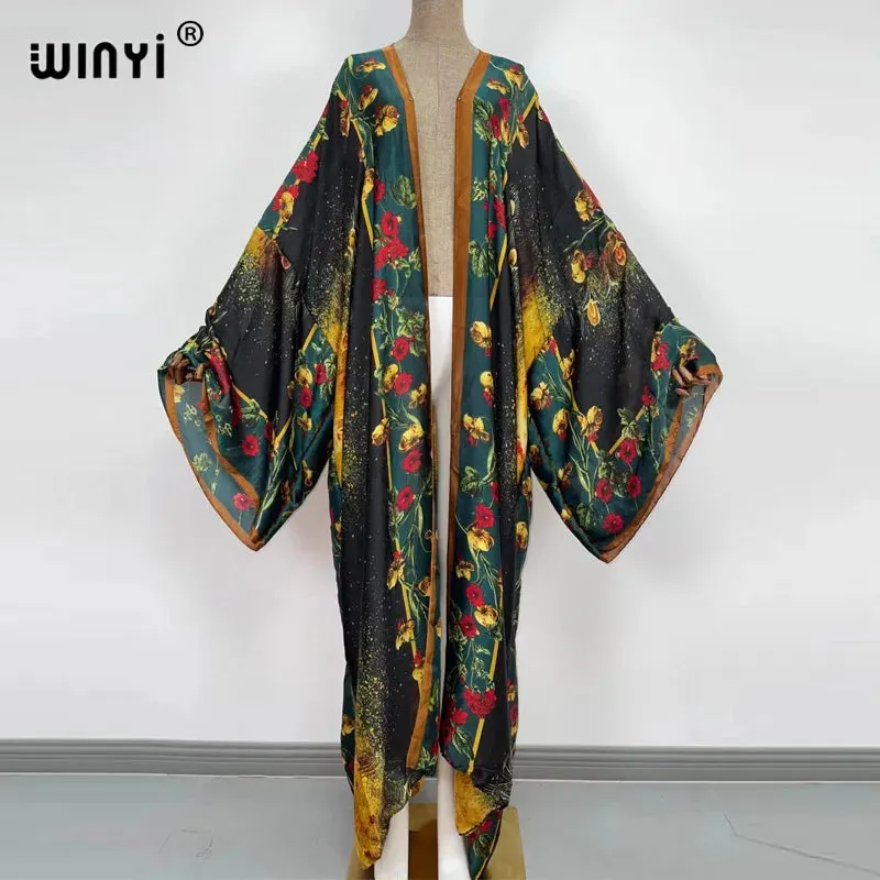 Kimono Kaftan Boho Soft Cardigan - Batwing Sleeve