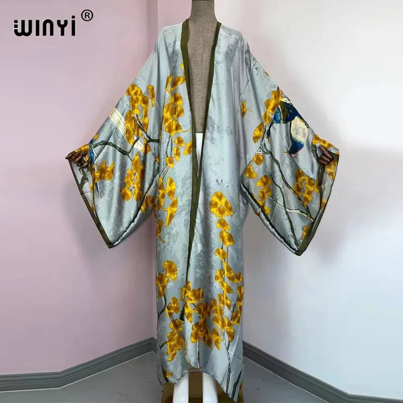 Kimono Kaftan Boho Soft Cardigan - Batwing Sleeve