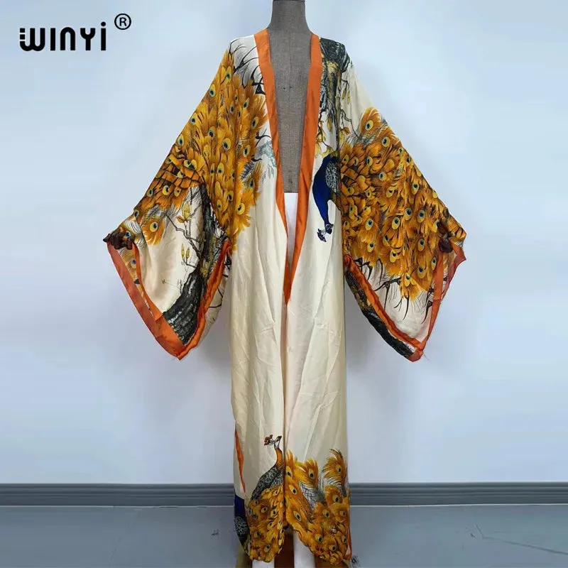 Kimono Kaftan Boho Soft Cardigan - Batwing Sleeve