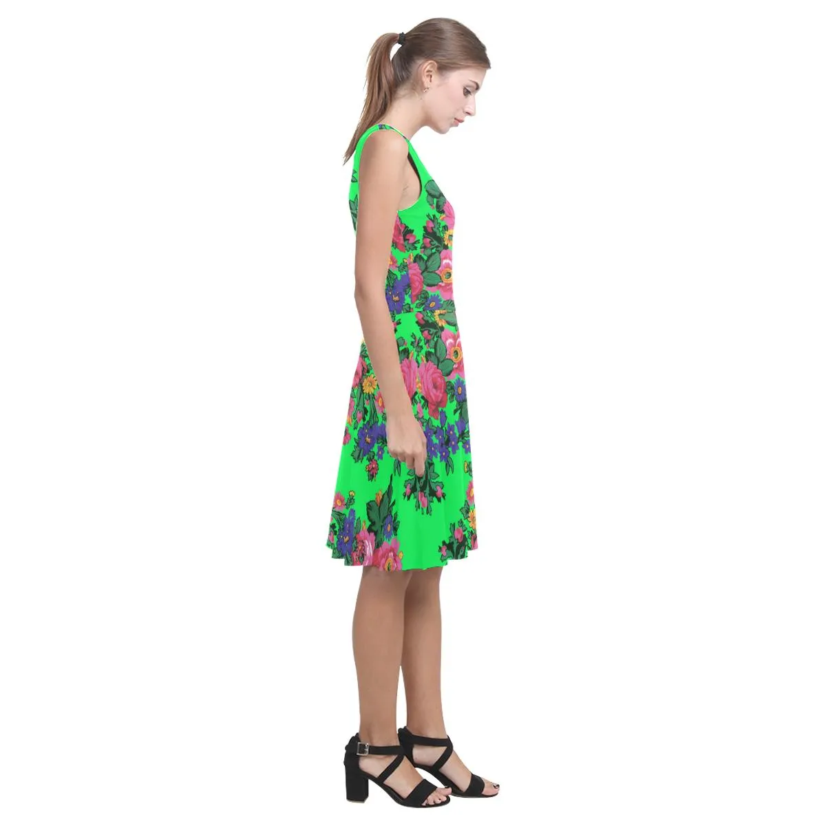 Kokum's Revenge Green Atalanta Casual Sundress