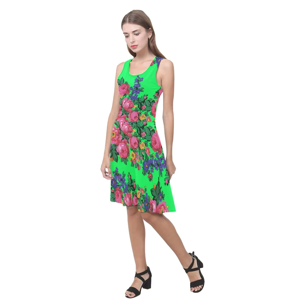 Kokum's Revenge Green Atalanta Casual Sundress
