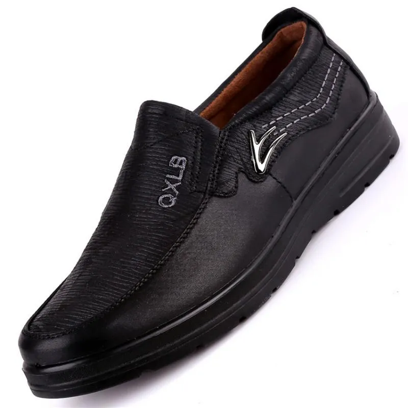Men's Summer Casual Leather Flat Shoes