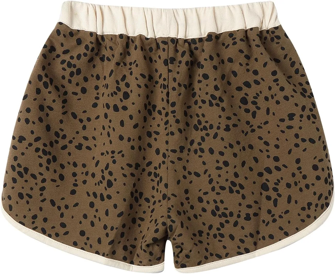 Mud Kingdom Girls Leopard Shorts Loose Elastic Waist with Drawstring Summer