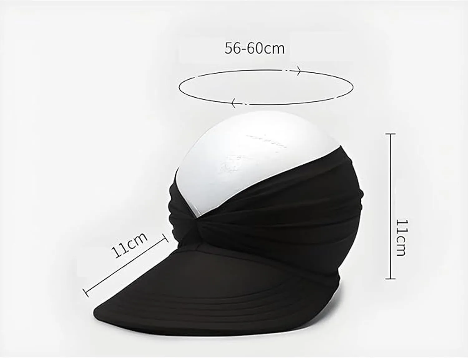 Peshoriadm Summer Women's Sun Hat, Elastic Top Ponytail Sun Beach Hats, Light Wide Brim Golf Beach Sun Hat