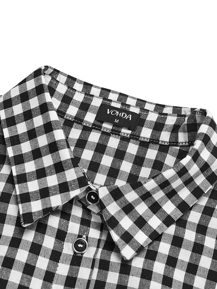 Plaid Shirt Summer SunDress
