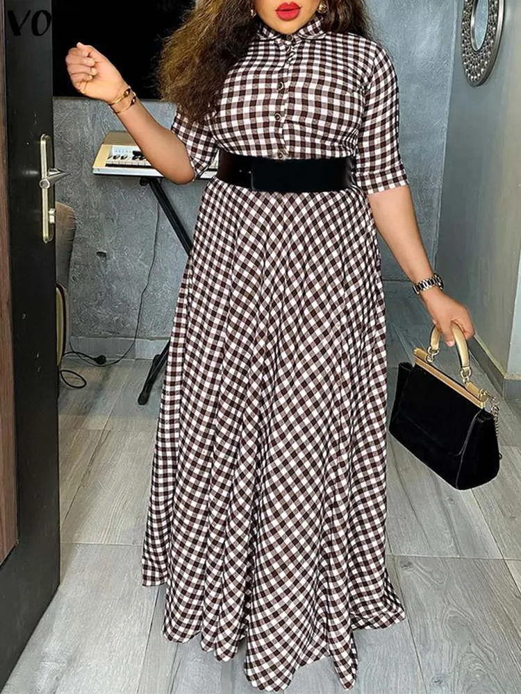 Plaid Shirt Summer SunDress