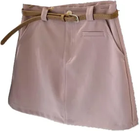 Pleated Satin Midi Skirt for Women, Autumn Winter Evening