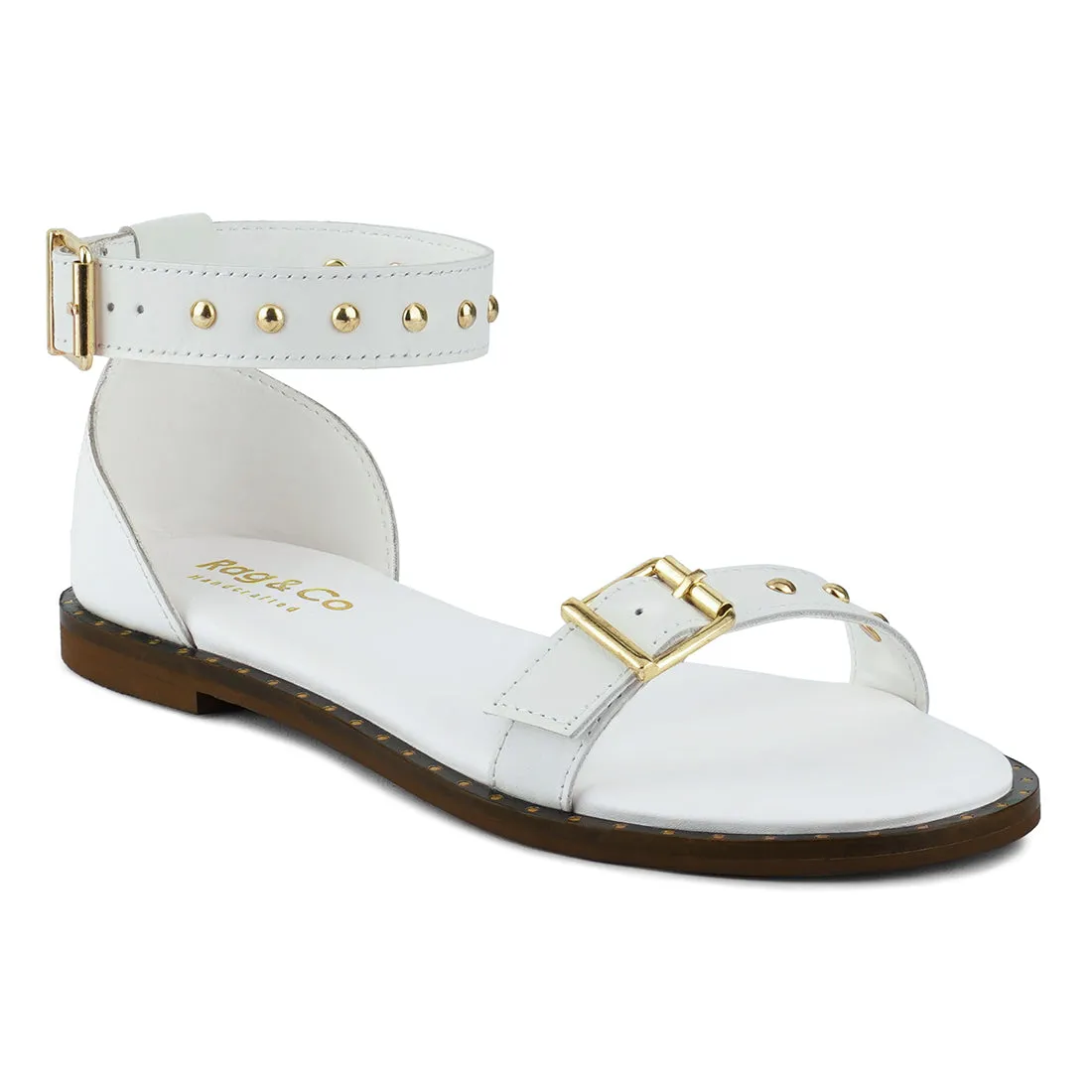 ROSEMARY Buckle Straps Flat Sandals