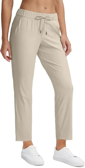 Seamaid Women's Golf Pants with Pockets 7/8 Stretch Travel Ankle Pants for Casual Athletic