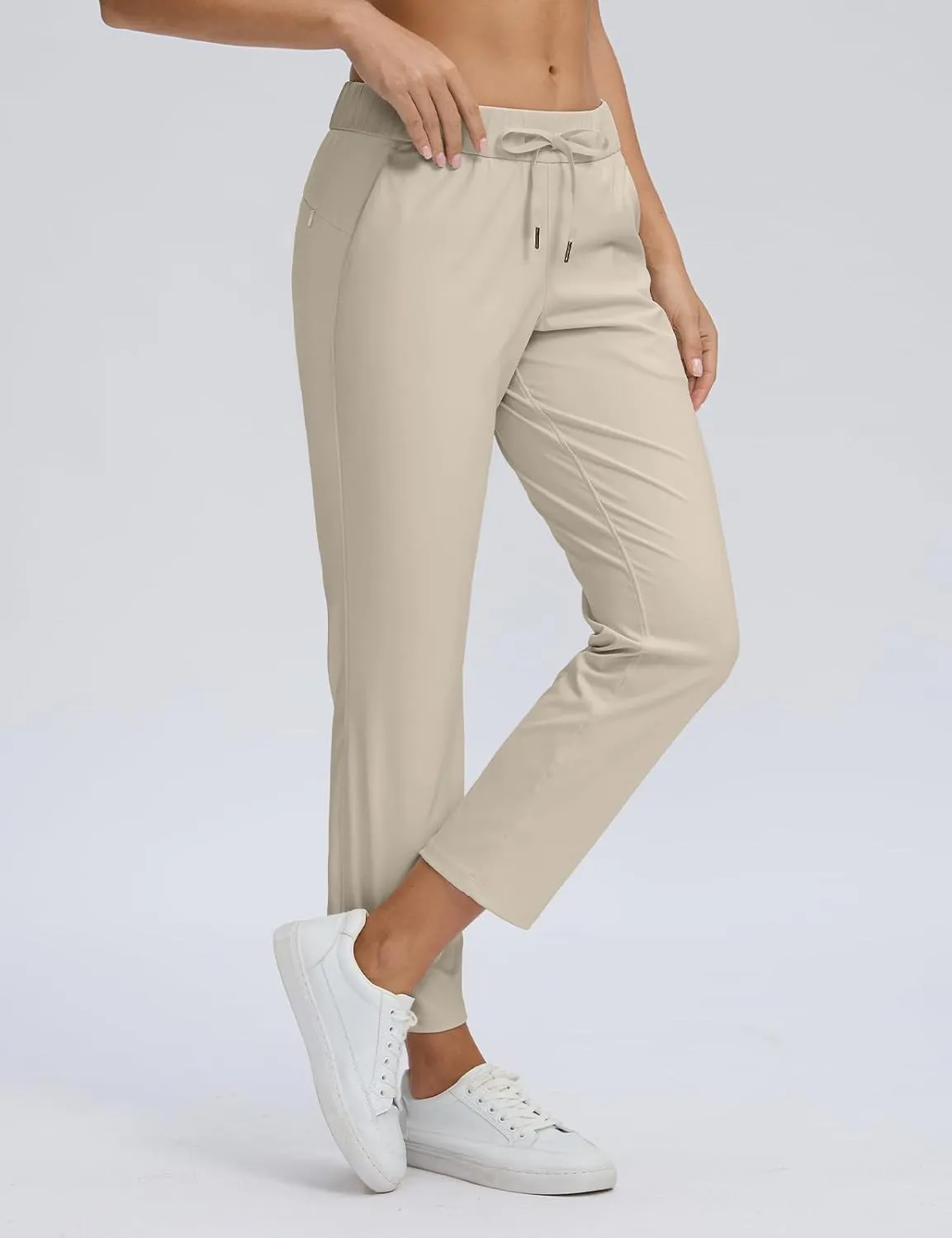 Seamaid Women's Golf Pants with Pockets 7/8 Stretch Travel Ankle Pants for Casual Athletic