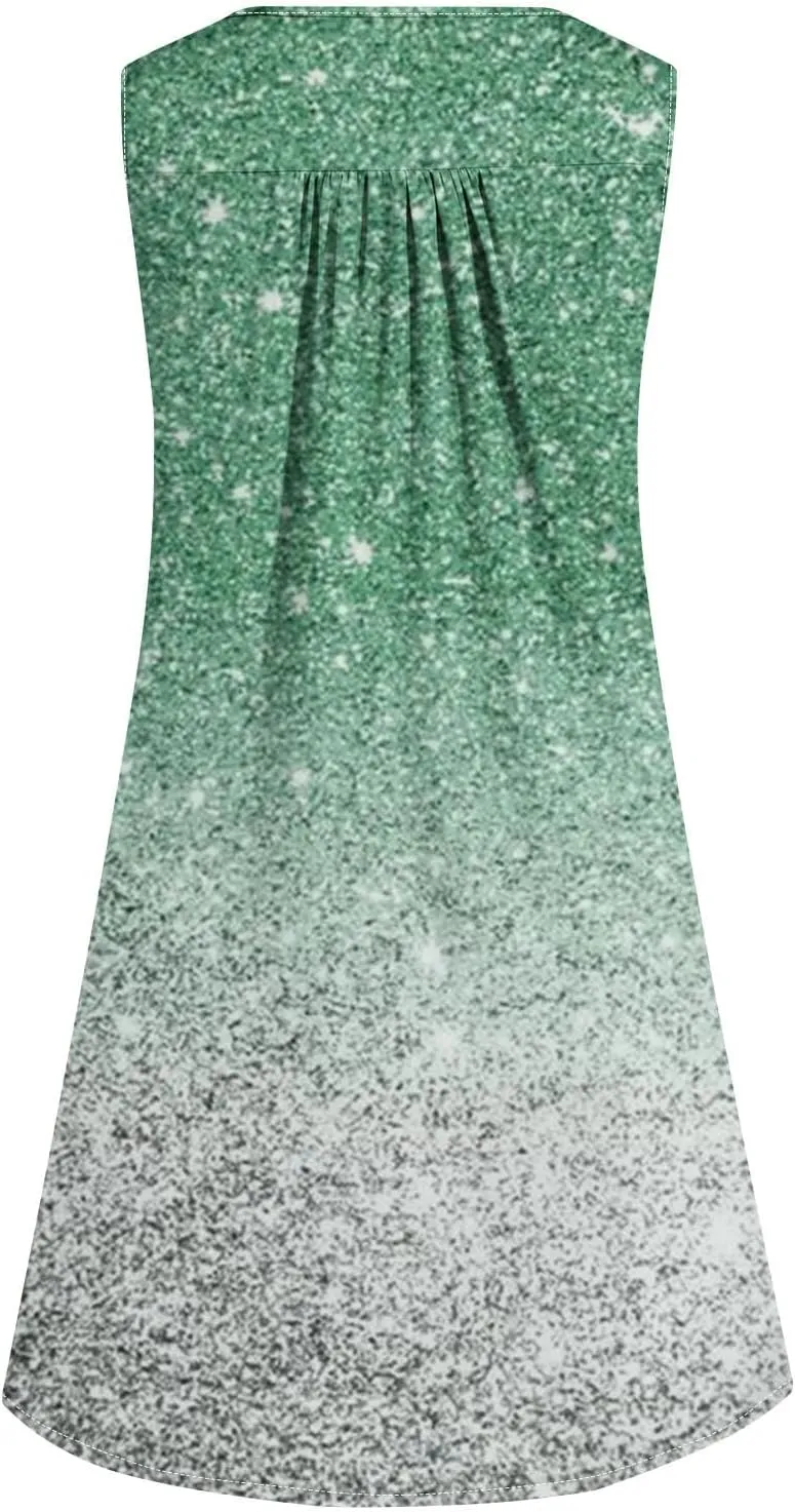 Sleeveless Women's Summer Dresses Aline Mini Dress Swing Dress Patterned Casual Dress Vacation Beach Dress