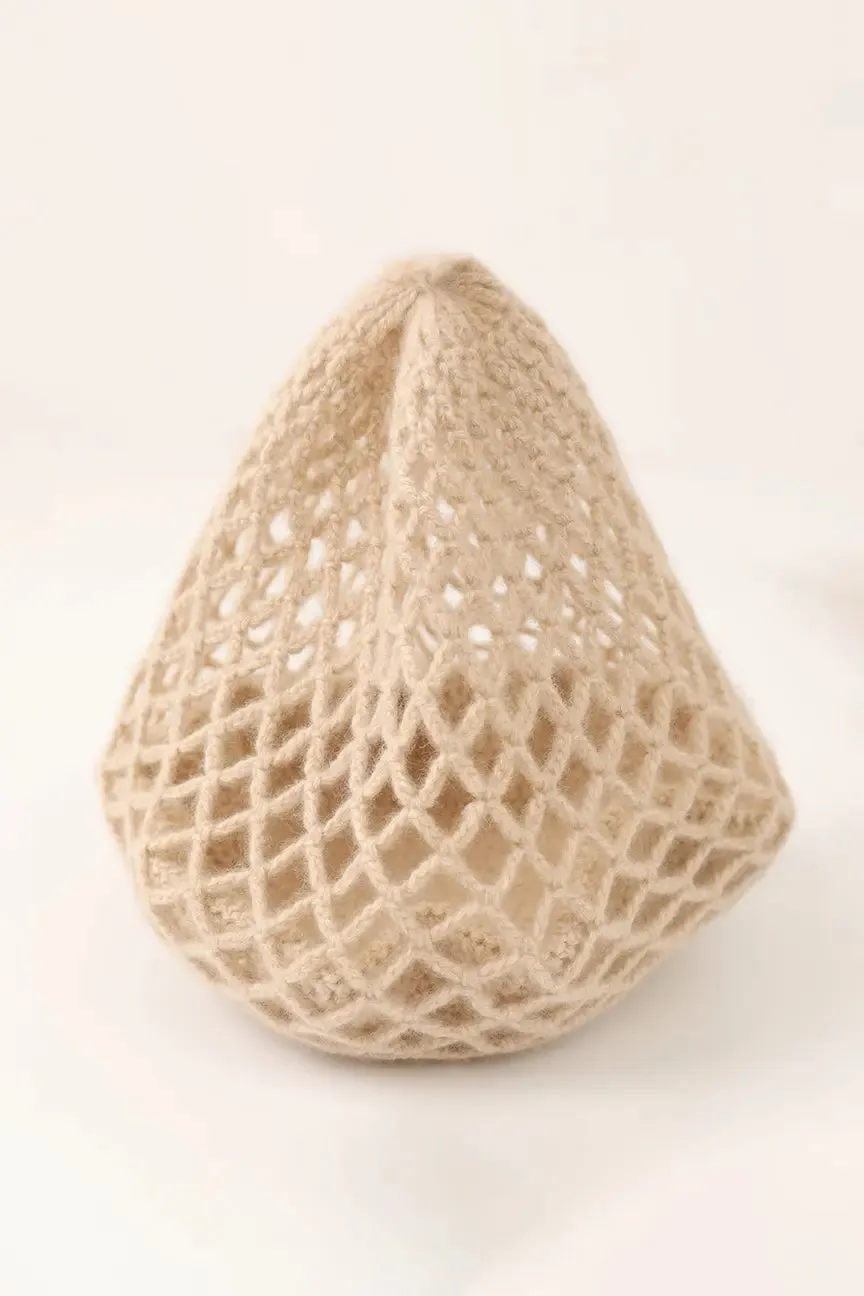 Slouchy Woven 100 Cashmere French Beret