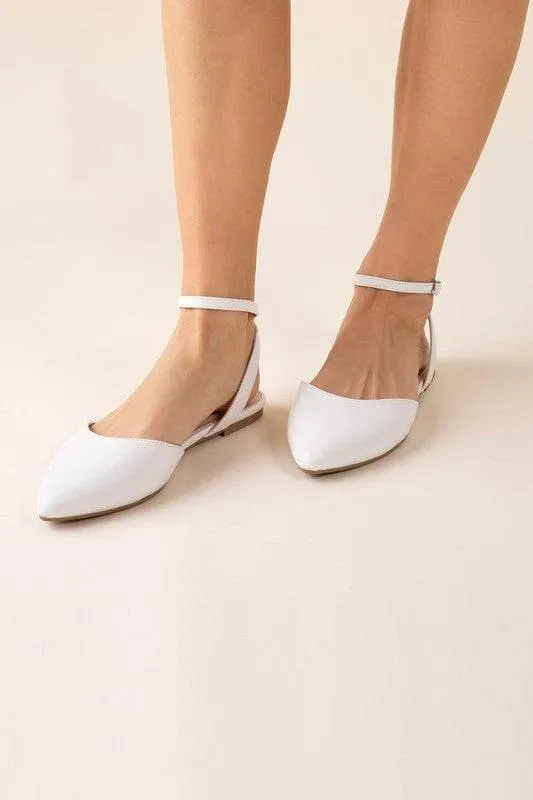 SODA Linden-S Ankle Strap Flats