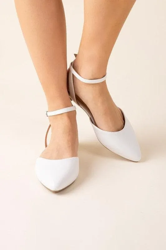 SODA Linden-S Ankle Strap Flats