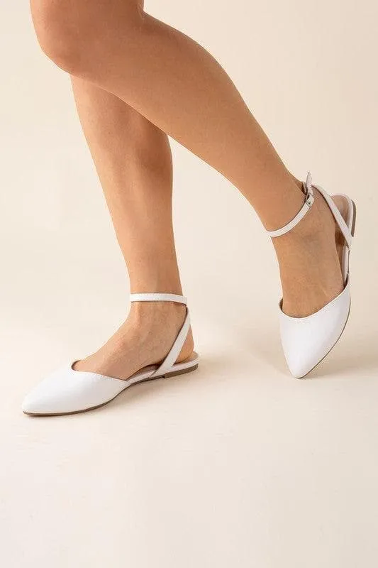 SODA Linden-S Ankle Strap Flats