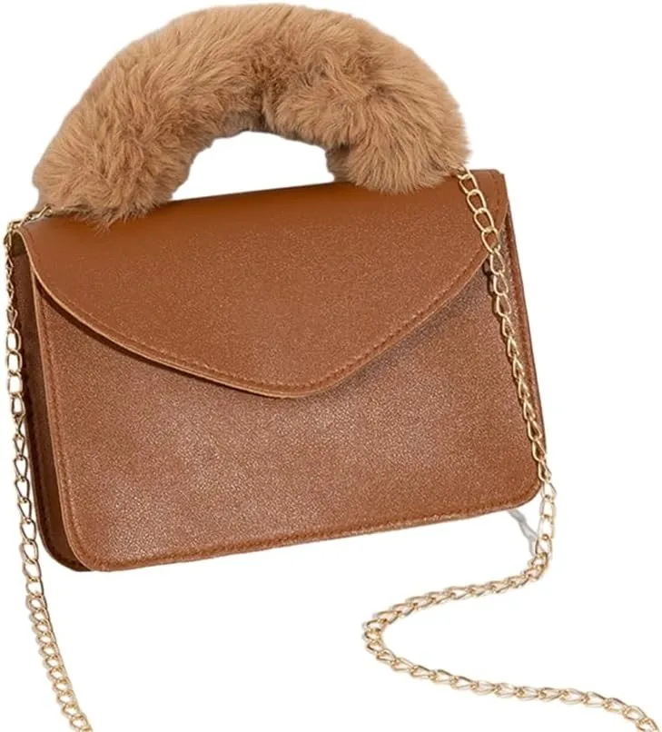 Stylish Square Bag with Trendy Chain Strap & Fashionable Handbag