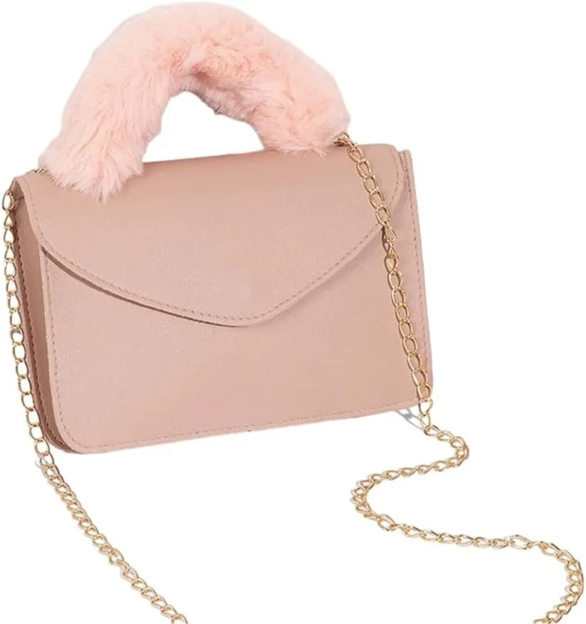 Stylish Square Bag with Trendy Chain Strap & Fashionable Handbag