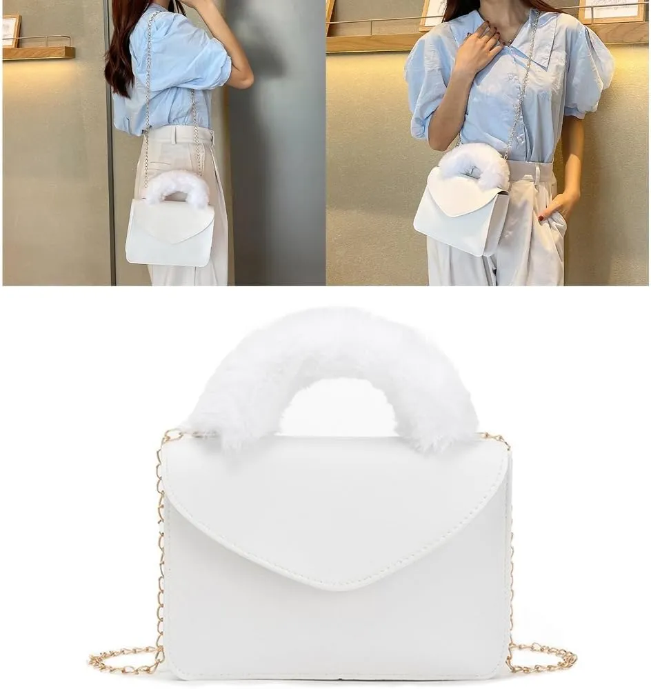 Stylish Square Bag with Trendy Chain Strap & Fashionable Handbag