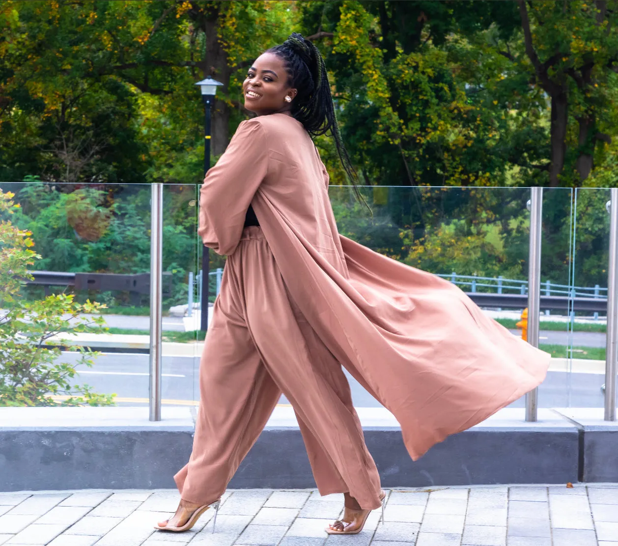 Women Kimono Pant 3 Piece Set