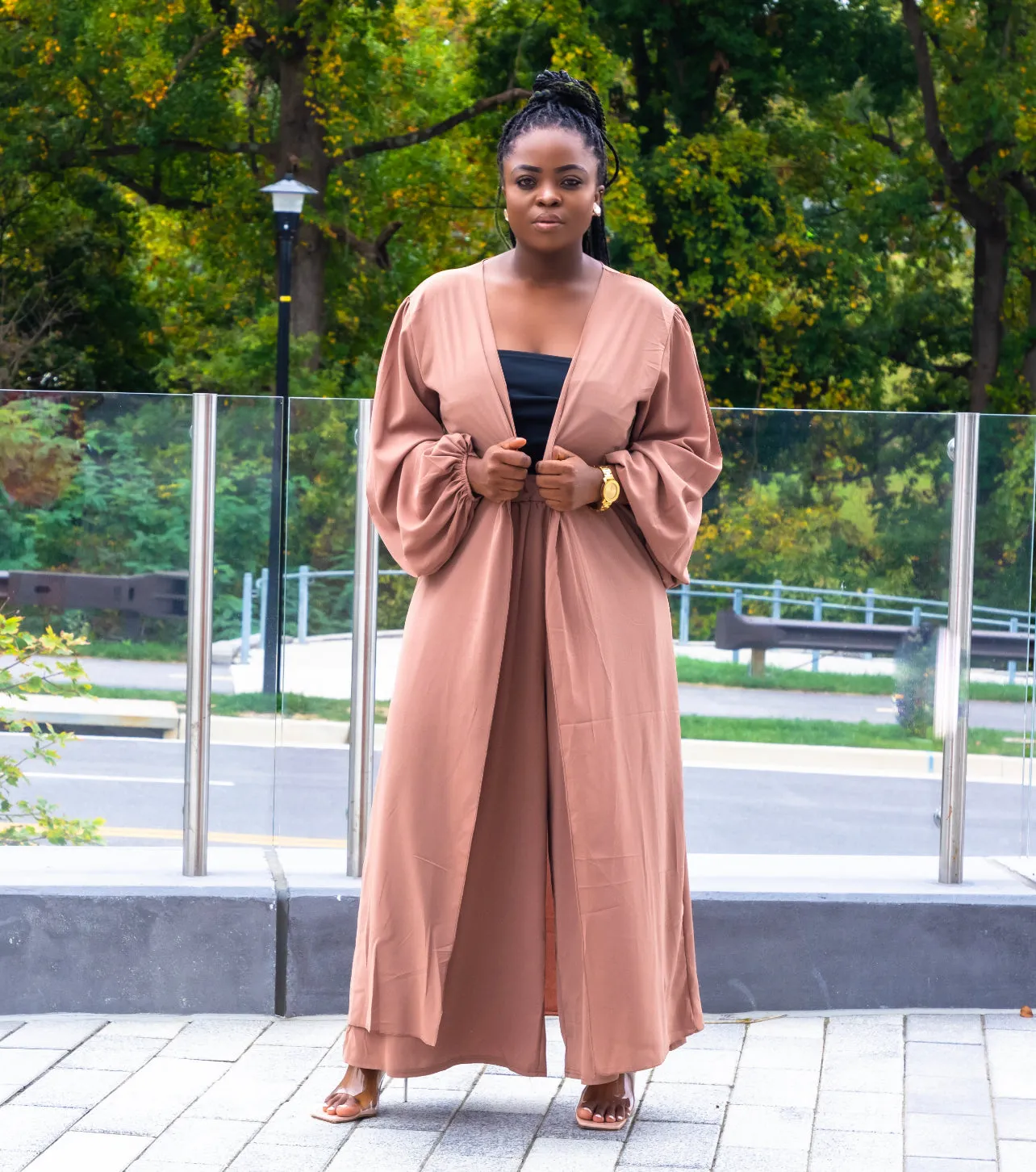 Women Kimono Pant 3 Piece Set