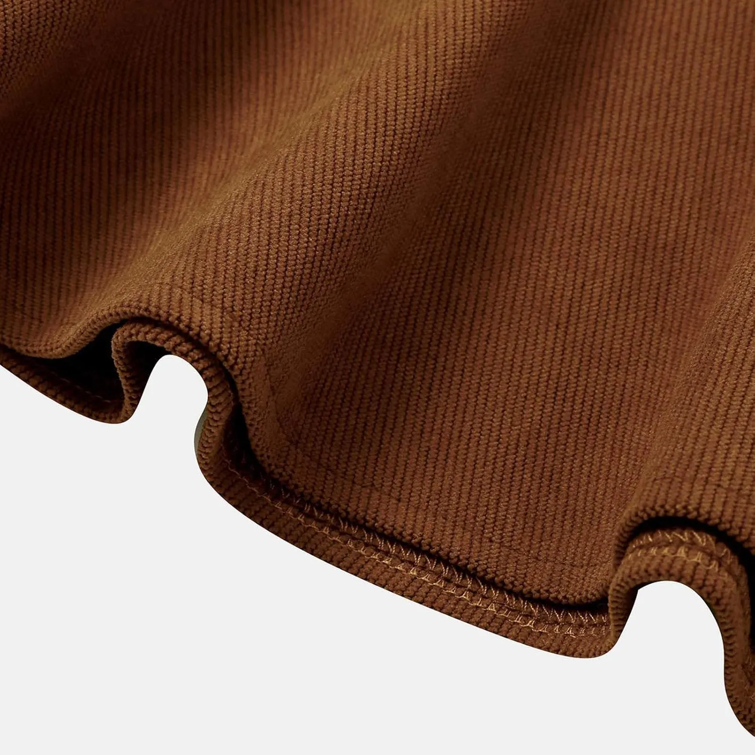 Women's Corduroy Skirt Casual Comfortable High Waist A-Line Short Skirt Basic Solid Ruffle Hem Mini Skirts for Women