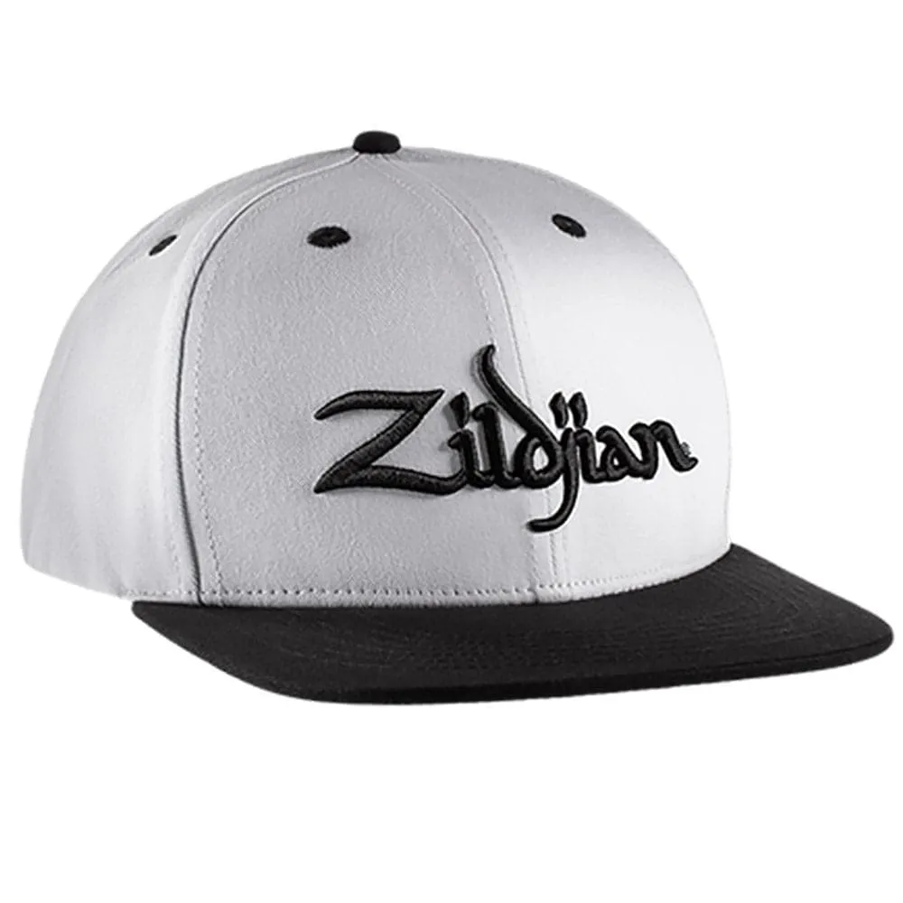 Zildjian 6 Panel Snapback Hat White